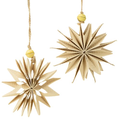 Papierové hviezdy s jutovým špagátom na slávnostnú dekoráciu