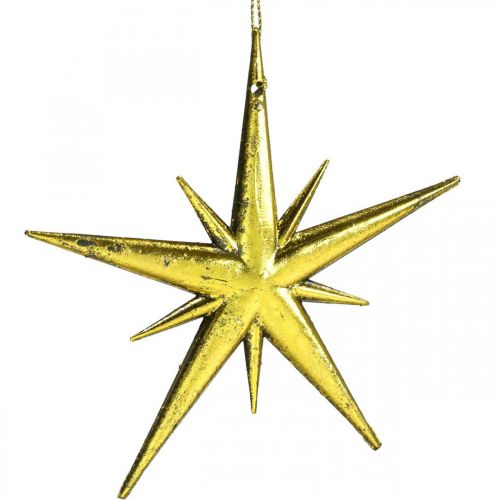 položky Vianočná dekorácia prívesok hviezda zlatý Š11,5cm 16ks