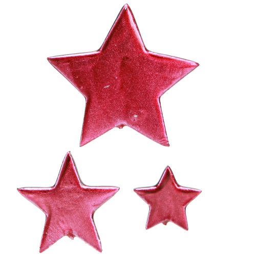 Confetti Star Decoration Berry Ø3/4/7cm – 2. voľba – 44 ks