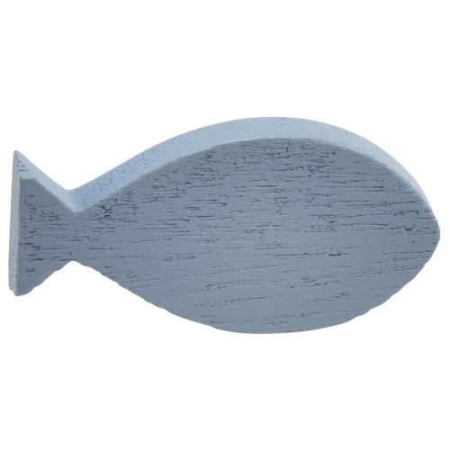 položky Bodová dekorácia drevená dekorácia ryba modrá biela námorná 3–8cm 24ks