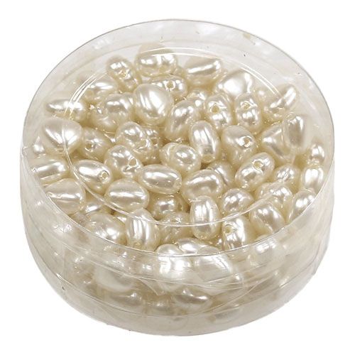 Floristik24 Posypané srdiečka krém 1cm 144ks