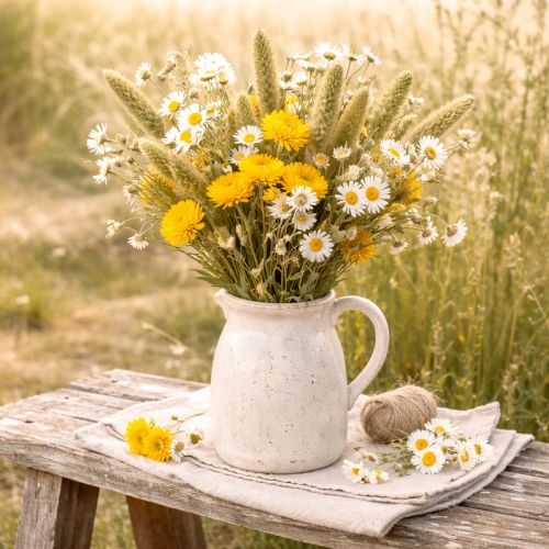 položky Sušený kytičný kvet slamienky žltej (Helichrysum), 100 g