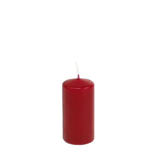 Floristik24 Stĺpové sviečky červené sviečky H100mm Ø50mm staré červené 12ks