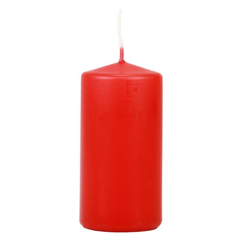 Stĺpové sviečky červené Adventné sviečky sviečky červené 100/50mm 24ks