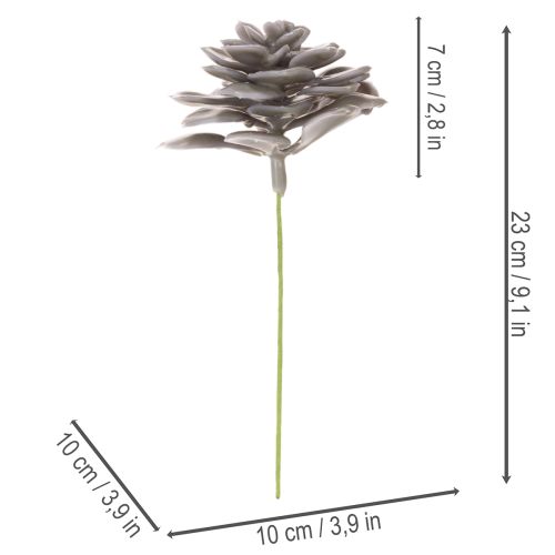 Umelé sukulentné voskové kvety dekorácia 10 cm 6 ks | Floristik24.sk