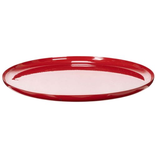 Dekoratívny podnos, červený, minimalistický dizajn, 27 cm kúpiť | Floristik24.sk