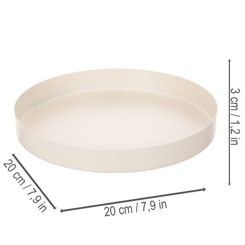 Okrúhla dekoratívna miska na bytové doplnky, 20 cm | Floristik24.sk