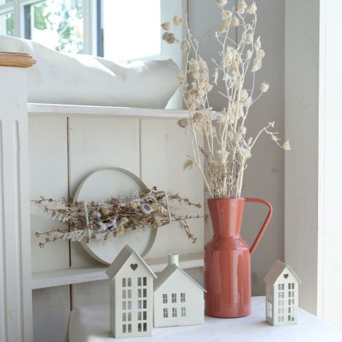 položky Štýlový mini domček na čajovú sviečku ako dekorácia na stôl 15 cm