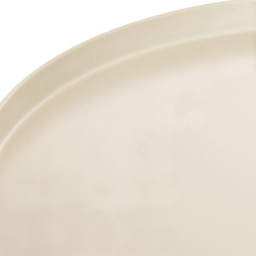 Dekoratívny okrúhly béžový tanier s výškou základne 40 cm | Floristik24.sk