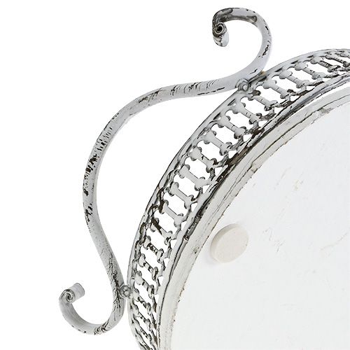 položky Oválny podnos s rúčkami 23cm x 17,5cm V7,5cm Biela