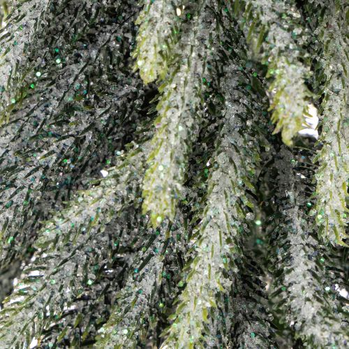 Umelá jedľa, ľadová, dekoratívna na drevenom podstavci na zimnú dekoráciu a Vianoce, 75 cm | Floristik24.sk
