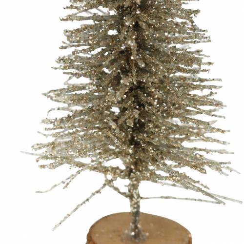 položky Deco vianočný stromček šampanské trblietky 8cm 24ks