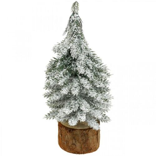 Ozdobný vianočný stromček, zimná dekorácia, jedľa so snehom V19cm