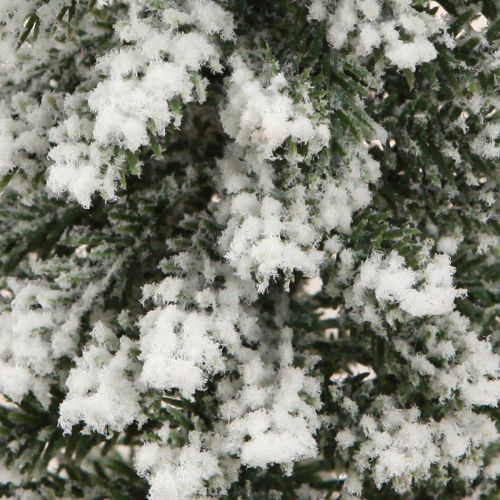 Floristik24 Ozdoba na vianočný stromček so snehovo zelená biela Ø6cm V30cm 3ks