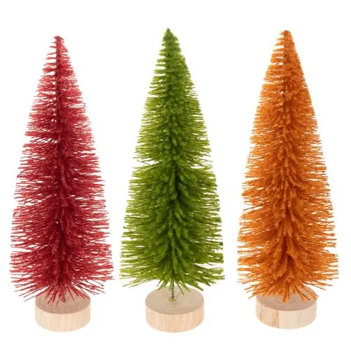Umelý vianočný stromček, ozdobný stromček na stôl, 31 cm, 3 kusy kúpiť | Floristik24.sk