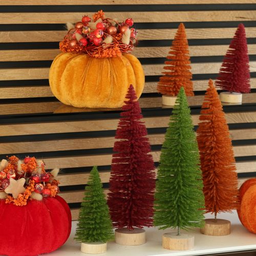 Umelý vianočný stromček, ozdobný stromček na dekoráciu stola, 31 cm, 3 kusy | Floristik24.sk