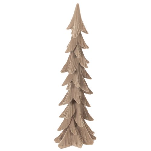 Malý vločkový dekoratívny vianočný stromček, stolová dekorácia, 44 cm