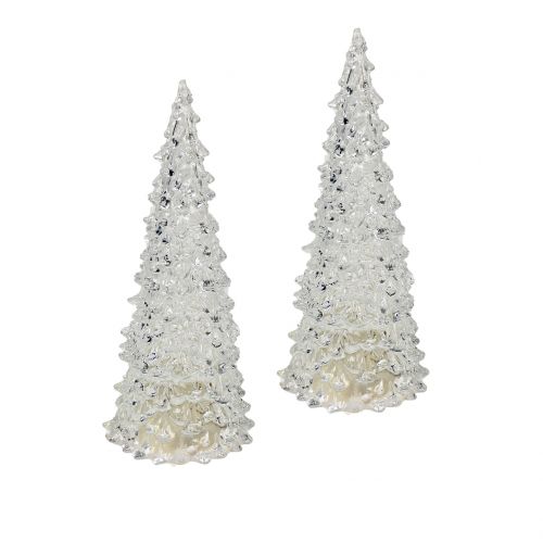 Vianočný stromček akryl s LED svetlom 17cm Ø6cm | Floristik24.sk