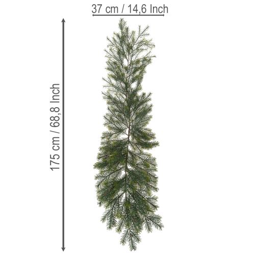 Umelá dekoratívna jedľová vetvička pre kreatívne kvetinárstvo, 175 cm | Floristik24.sk