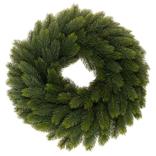 Veniec z umelých jedľových vetvičiek, zelený, okrúhly, 50 cm