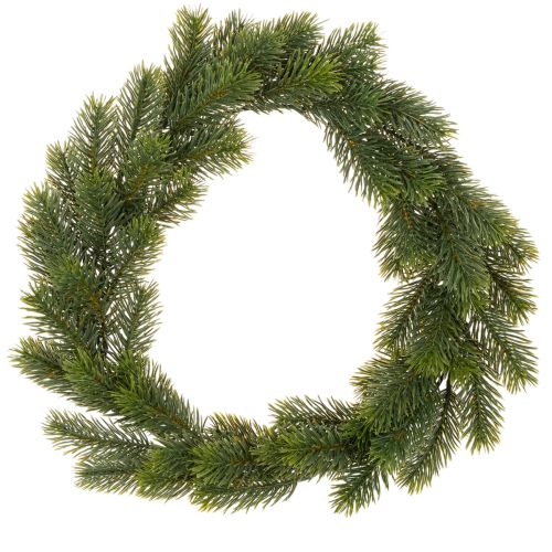 Umelý jedľový zelený veniec na dekoráciu dverí, 35 cm