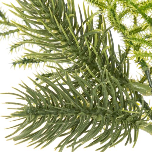 Umelá jedľová vetvička na slávnostnú dekoráciu, 22 cm, 2 kusy | Floristik24.sk