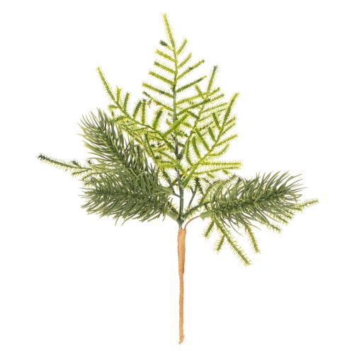 Umelá jedľová vetvička na slávnostnú dekoráciu, 22 cm, 2 kusy | Floristik24.sk