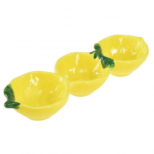 Floristik24 Tapas misky keramická citrónová dekorácia na stôl 28,5cm V4cm