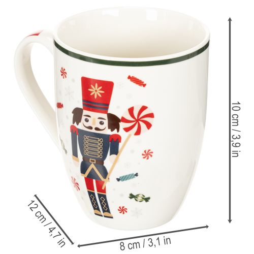 Vianočný hrnček s motívom luskáčika a cukrovej trstiny, 10 cm, 2 kusy | Floristik24.sk