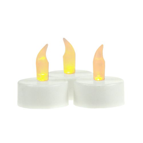 Floristik24 LED čajové sviečky s batériou Ø4cm pre vnútri 6 kusov