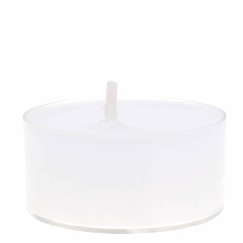 položky Čajové sviečky biele v plastovej miske 18ks