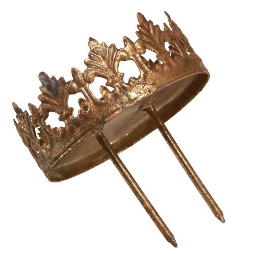 Floristik24 Svietnik na čajovú sviečku na zasunutie so sviečkou sklenená zlatá Ø7cm 4 ks