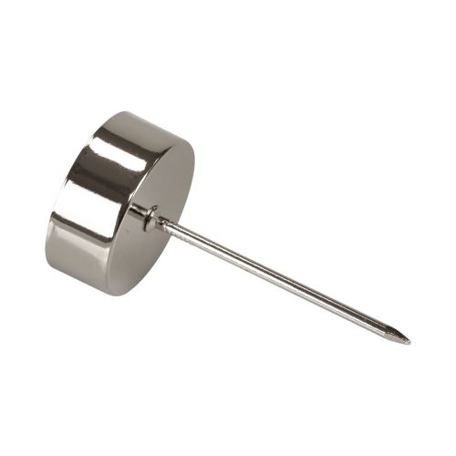 položky Svietnik na čajovú sviečku na nalepenie adventného venca strieborný Ø4cm 8 ks