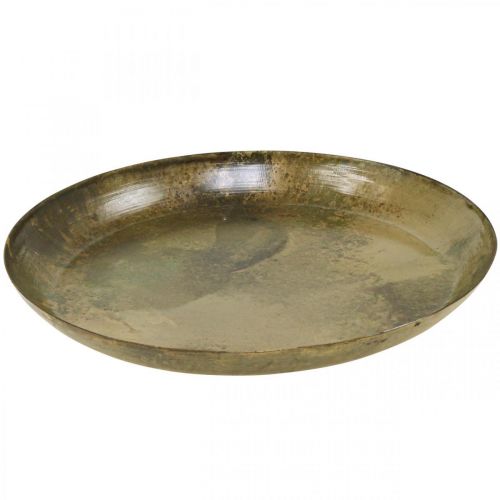 položky Dekoračný tanier mosadzného vzhľadu Dekorácia na plech Ø30,5cm