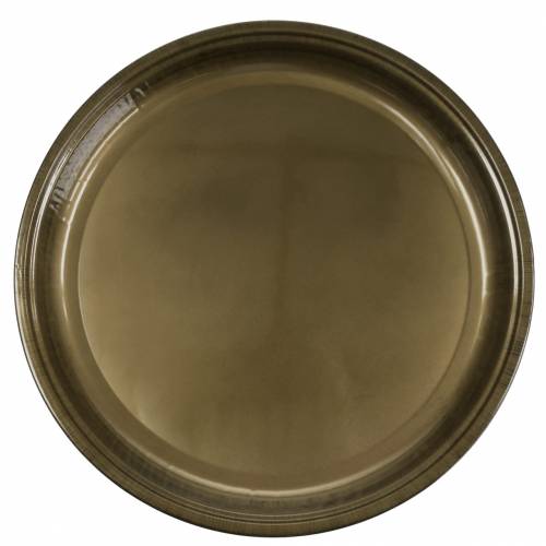 Floristik24 Ozdobný tanier z kovového bronzu s glazúrou Ø50cm