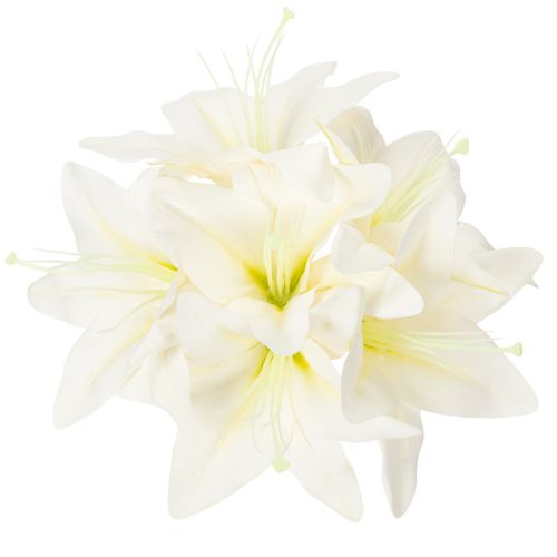 Umelé kvety bielej tigrovanej ľalie do vázy a aranžmánov, kytica 29 cm, 6 kusov | Floristik24.sk