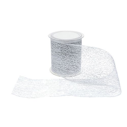 Floristik24 Stolová páska strieborná 100mm 10m