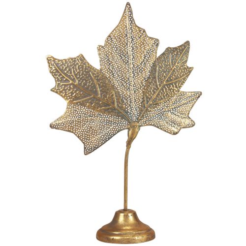položky Dekorácia na stôl jesenná dekorácia javorový list zlatý antik 58cm × 39cm