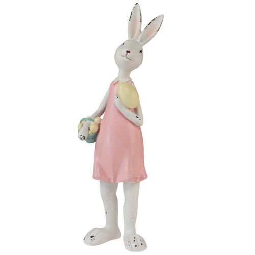 Floristik24 Stolová dekorácia Veľkonočný zajačik dekorácia králik 9,5cmx9,5cmx29,5cm