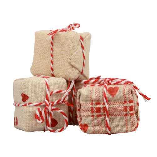 položky Stolová dekorácia Vianočné darčekové balenie dekorácia 3,5cm 9 ks