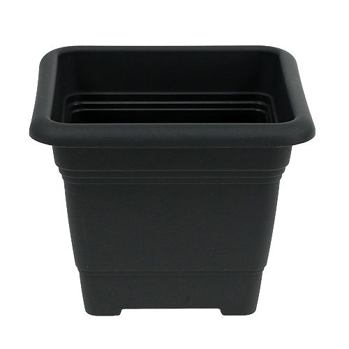 položky Črepník “Nora” 23cm x 23cm H18,5cm antracit 1 kus