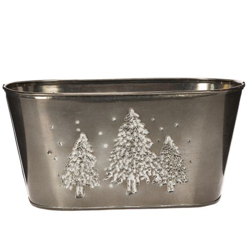 Oválny kvetináč s reliéfnym vzorom jedle, 25 cm kúpiť | Floristik24.sk