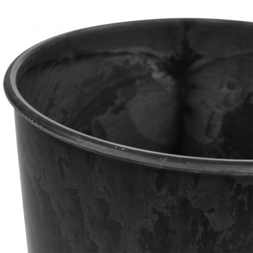 položky Stolová váza Váza Čierna Plast Antracit Ø15cm V24cm