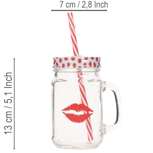 Pohár s viečkom a uchom Ø7 cm V13,5 cm | Floristik24.sk