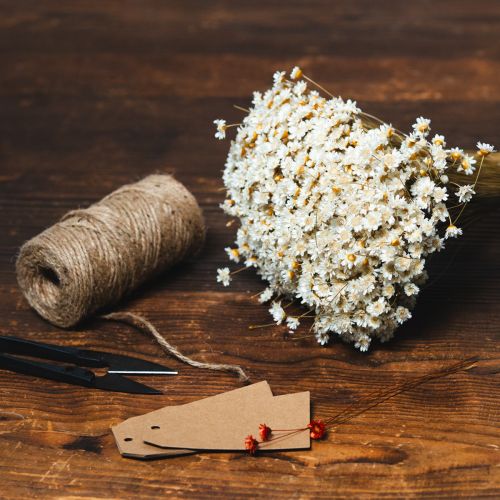 položky Kytica sušených kvetov, jemné kvietky na prírodnú dekoráciu domu, 44 cm