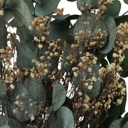 položky Kytica sušených kvetov eukalyptus gypsophila konzervovaná 50cm zelená