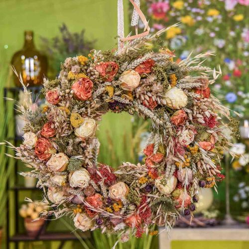 položky Kytica sušených kvetov obilnín a maku suchá dekorácia 60cm 100g