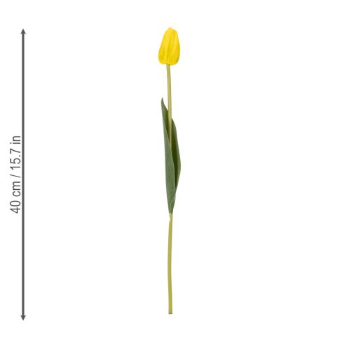 položky Umelé tulipánové kvety pre realistickú jarnú dekoráciu v obývačke alebo kancelárii, 40 cm, 7 kusov