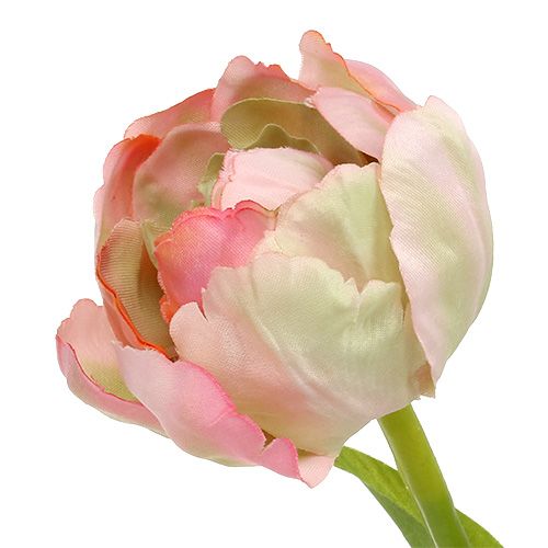 položky Tulipán ružový, zelený 37cm 6ks