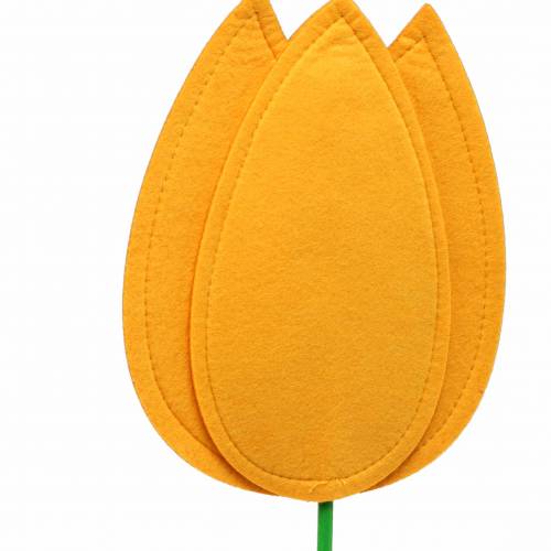 položky Plstený kvet tulipán žltý letná dekorácia V88cm